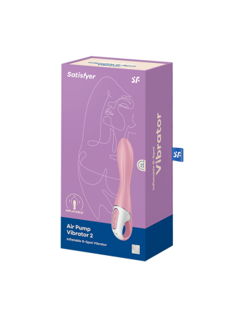 Vibromasseur gonflable G-Spot rose USB Air Pump Vibrator 2 Satisfyer